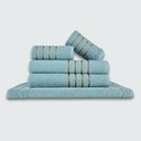 Ver imagem 2 de Jogo de Toalhas 20 P?s Cole??o Montreal 100% Algod?o Verde Aqua