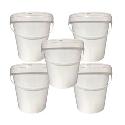 Balde 3l Alça Plast P Transportar Mantimentos - 5 Pçs - 1