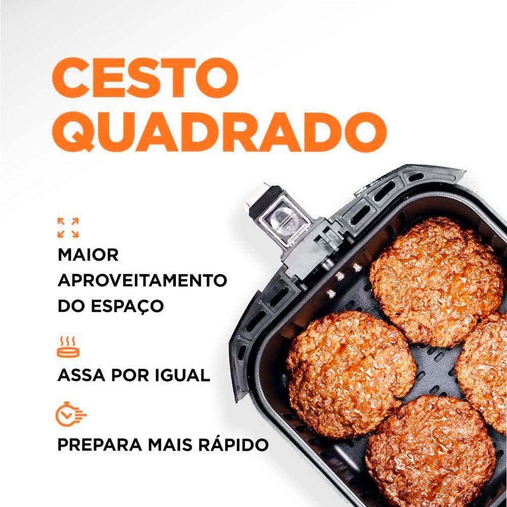 Fritadeira Elétrica sem Óleo Air Fryer Mondial 5l Grand Family Afn-50 Timer 1900w Voltage:220v - 2