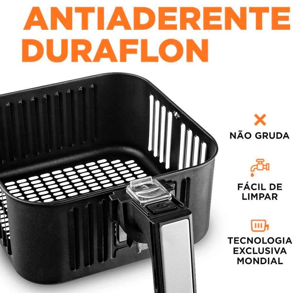 Fritadeira Elétrica sem Óleo Air Fryer Mondial 5l Grand Family Afn-50 Timer 1900w Voltage:220v - 8