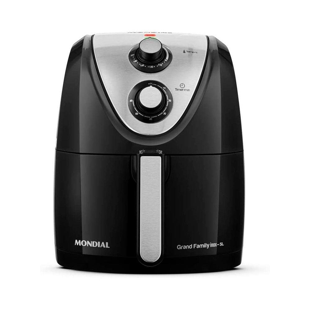 Fritadeira Elétrica sem Óleo Air Fryer Mondial 5l Grand Family Afn-50 Timer 1900w Voltage:220v - 7