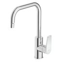 Ver imagem 1 de Kit com 2 Monocomando para Cozinha de Mesa Bica Alta com Arejador Articulado Noronha Celite Prata/Cromado