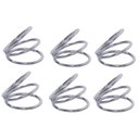 Ver imagem 4 de Kit 6 Argolas Prendedor Anel Suporte Porta Guardanapo de Pano Mesa