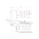 Ver imagem 5 de Cama Multifuncional Juvenil Cm8021 C/ Escrivaninha Branco - Tecno Mobili