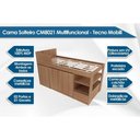 Ver imagem 3 de Cama Multifuncional Juvenil Cm8021 C/ Escrivaninha Branco - Tecno Mobili