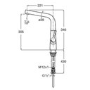 Ver imagem 2 de Kit com 2 Monocomando para Cozinha de Mesa Bica Extraível 90° com 2 Funções Syra