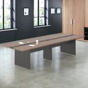 Ver imagem 3 de Mesa de Reunião 8 Lugares Escritório Parma Noce Preto