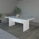 Ver imagem 1 de Mesa para Sala de Jantar 6 Lugares Mj Espresso Móveis Branco