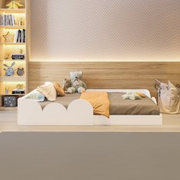 Cama Infantil Montessoriana Solteiro Cloud - 5