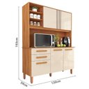 Ver imagem 3 de Armário de Cozinha 5 Portas 2 Gavetas Adelle Yescasa