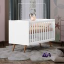 Ver imagem 1 de Berço Mini Cama Qencanto Retrô Qmovi Branco