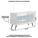 Ver imagem 4 de Berço Mini Cama Qencanto Retrô Qmovi Branco
