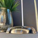 Ver imagem 3 de Conjunto 6 Puxadores 2773 Quebec Concha Níquel Escovado Móveis Armários Gavetas