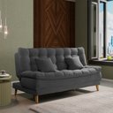 Ver imagem 1 de Sofá Cama 3 Lugares Casal Confortável 1,85 Larg Duda Matrix