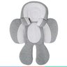 Ninho Redutor Almofada para Bebê +0m Universal para Carrinho e Bebê Conforto Branco e Cinza Buba - 5