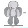 Ninho Redutor Almofada para Bebê +0m Universal para Carrinho e Bebê Conforto Branco e Cinza Buba - 4