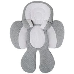 Ninho Redutor Almofada para Bebê +0m Universal para Carrinho e Bebê Conforto Branco e Cinza Buba - 1