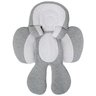Ninho Redutor Almofada para Bebê +0m Universal para Carrinho e Bebê Conforto Branco e Cinza Buba - 1