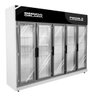 Expositor Auto Serviço 5 Portas Frios e Laticínios 2.000 Litros Branco Klima - 110v - 2