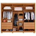 Ver mais imagens de Guarda Roupa Casal Siena Flex 3 Portas Ripado com Espelho Benetil:cinamomo/off Flex