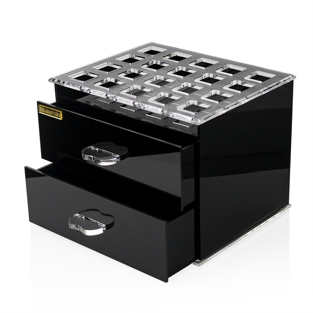 Organizador de Maquiagens Realce em Acrílico Preto - 2