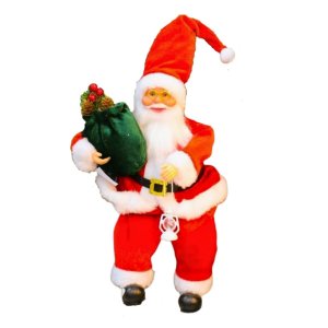 Papai Noel Sentado 35cm Vermelho e Branco