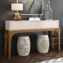 Ver imagem 1 de Aparador Amalfi Off-white com Madero Canela
