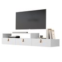 Ver imagem 5 de Rack Suspenso Lion 1.2m Home Decorativo Estante Tv Pequeno:branco
