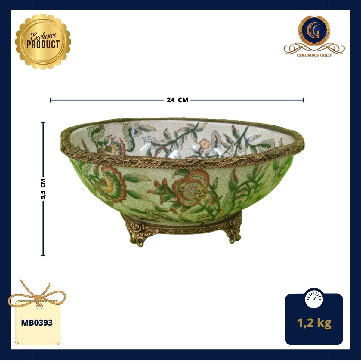 Bowl Exclusivo em Porcelana Craquelê, com Pintura Floral - 7
