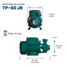 Bomba Monoestágio Tp-60 Jr 1/2 Cv Monofásico Motor Thebe Ip44 220v - 5