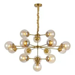 Pendente Nordecor 2129 Jabuticaba 13cm 15xe27 13cm Dourado - 1