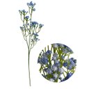 Ver imagem 4 de Kit Flores Artificiais Azul com 18 Hastes para Arranjos Buquês e Festas