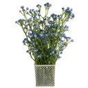 Ver imagem 6 de Kit Flores Artificiais Azul com 18 Hastes para Arranjos Buquês e Festas