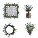 Ver imagem 3 de Kit Flores Artificiais Azul com 18 Hastes para Arranjos Buquês e Festas