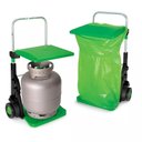 Ver imagem 4 de Carrinho Multiuso Practicar para Limpeza e Jardinagem Capacidade 70kg Verde/Preto - Trapp