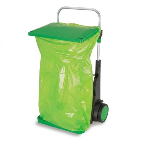 Carrinho Multiuso Practicar para Limpeza e Jardinagem Capacidade 70kg Verde/Preto - Trapp