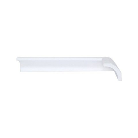 Kit com 15 Barras Rodateto de Poliestireno 3,5CMX35MM Liso 30m Branco Riplain