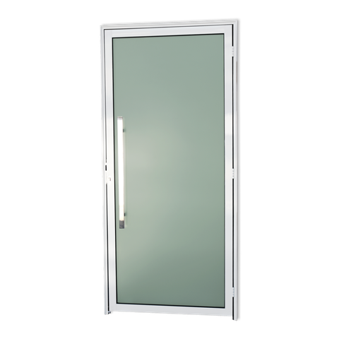 Porta Alumínio Murano c/Puxador e.Branco 90 Brimak