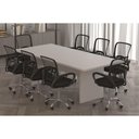 Ver imagem 3 de Mesa Diretor Escritório Diretor Reunião Me4190 Amêndoa - Tecno Mobili