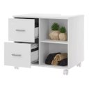 Ver imagem 2 de Gabinete Banheiro Recorte Pia Coluna Luxo 2 Gavetas Ecoplan Ecogbg-5 - Ecoplanejados