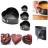 Kit Conjunto 3 Forma para Bolo Torta Coração Assadeira com Fundo Removível Antiaderente - 7
