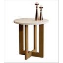 Ver imagem 1 de Mesa Lateral Jb 8002 Mdf Perola Nature Jb Bechara