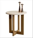 Ver imagem 1 de Mesa Lateral Jb 8002 Mdf Perola Nature Jb Bechara