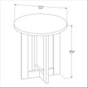 Ver imagem 7 de Mesa Lateral Jb 8002 Mdf Perola Nature Jb Bechara