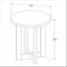Mesa Lateral Jb 8002 Mdf Perola Nature Jb Bechara - 7