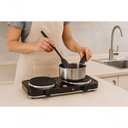 Ver imagem 3 de Fogão Fogareiro 2 Bocas Elétrico 2000w Fogão Cooktop Portáti Preto 110v