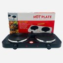 Ver imagem 4 de Fogão Fogareiro 2 Bocas Elétrico 2000w Fogão Cooktop Portáti Preto 110v