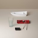 Ver imagem 2 de Kit 12 Barcas para Sushi Comida Japonesa Oriental Restaurante Bar Coza Plástico 27,5x13cm Brancas