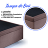 Cama Box Baú Solteiro 88x188x42cm Suede com Pistão a Gás - 7