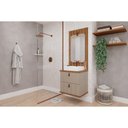 Ver imagem 1 de Conjunto Banheiro c/Espelho Milano/Monet 60cm Cappuccino MGM